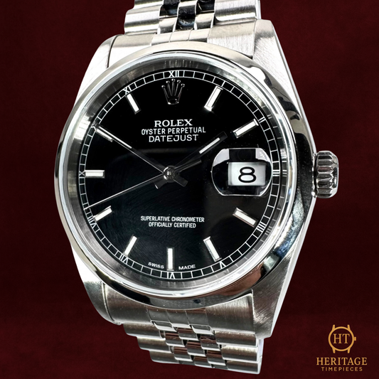 Rolex Datejust 36 – Black Dial – Reference 16200 (2004)