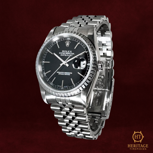 Rolex Datejust 'Black Dial' - Reference 16220 (c.1990s)