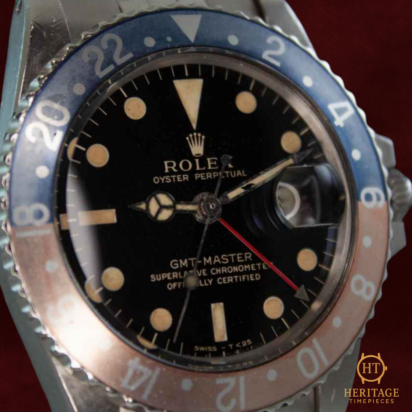 Rolex GMT-Master ‘Pepsi Bezel – Gilt Dial’ – Reference 1675 (1966)