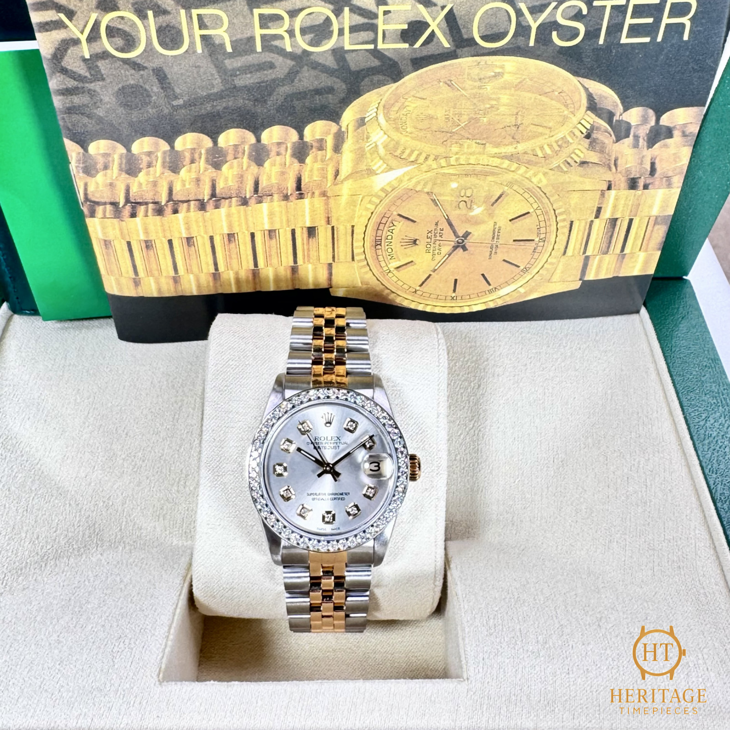 Rolex Datejust 31 ‘Diamond Dial’ – Steel & Gold – Reference 68273
