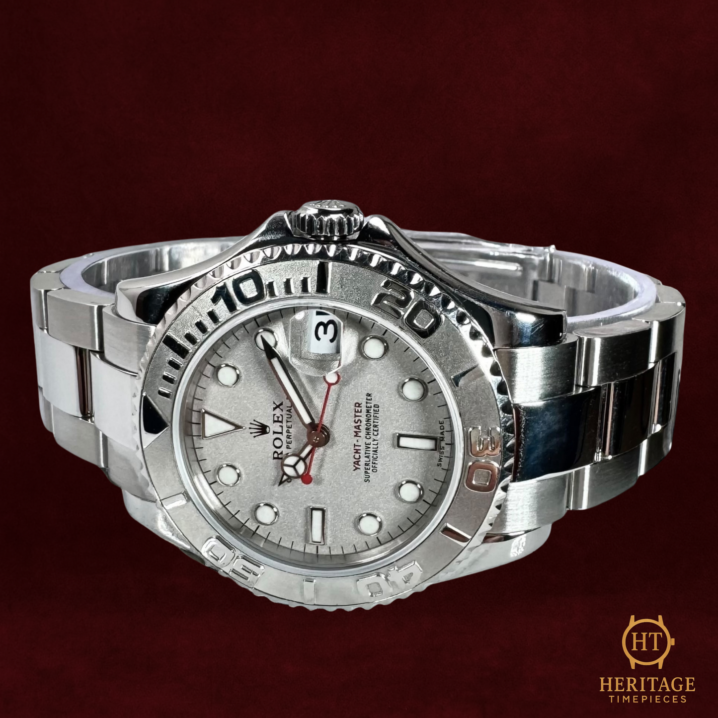 Rolex Yacht-Master 35, Platinum & Steel – Reference 168622