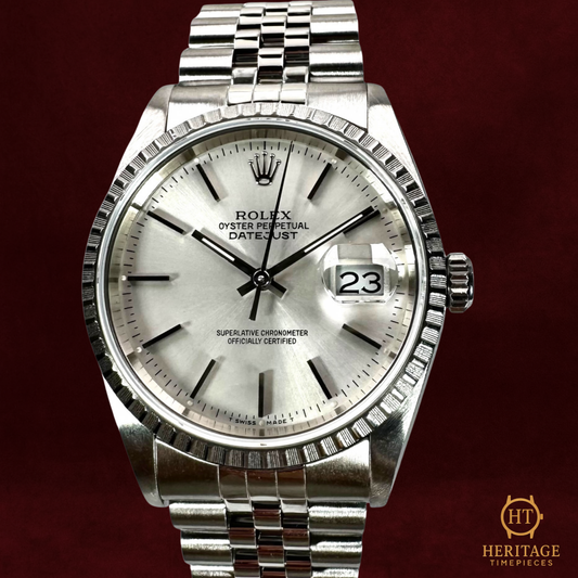 Rolex Datejust ’Finely Engine-Turned Bezel Silver Dial’ – Reference 16220
