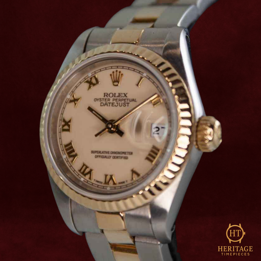 Rolex Lady-Datejust ‘Steel & Yellow Gold – Custom Dial’ – Reference 69173 (1989)