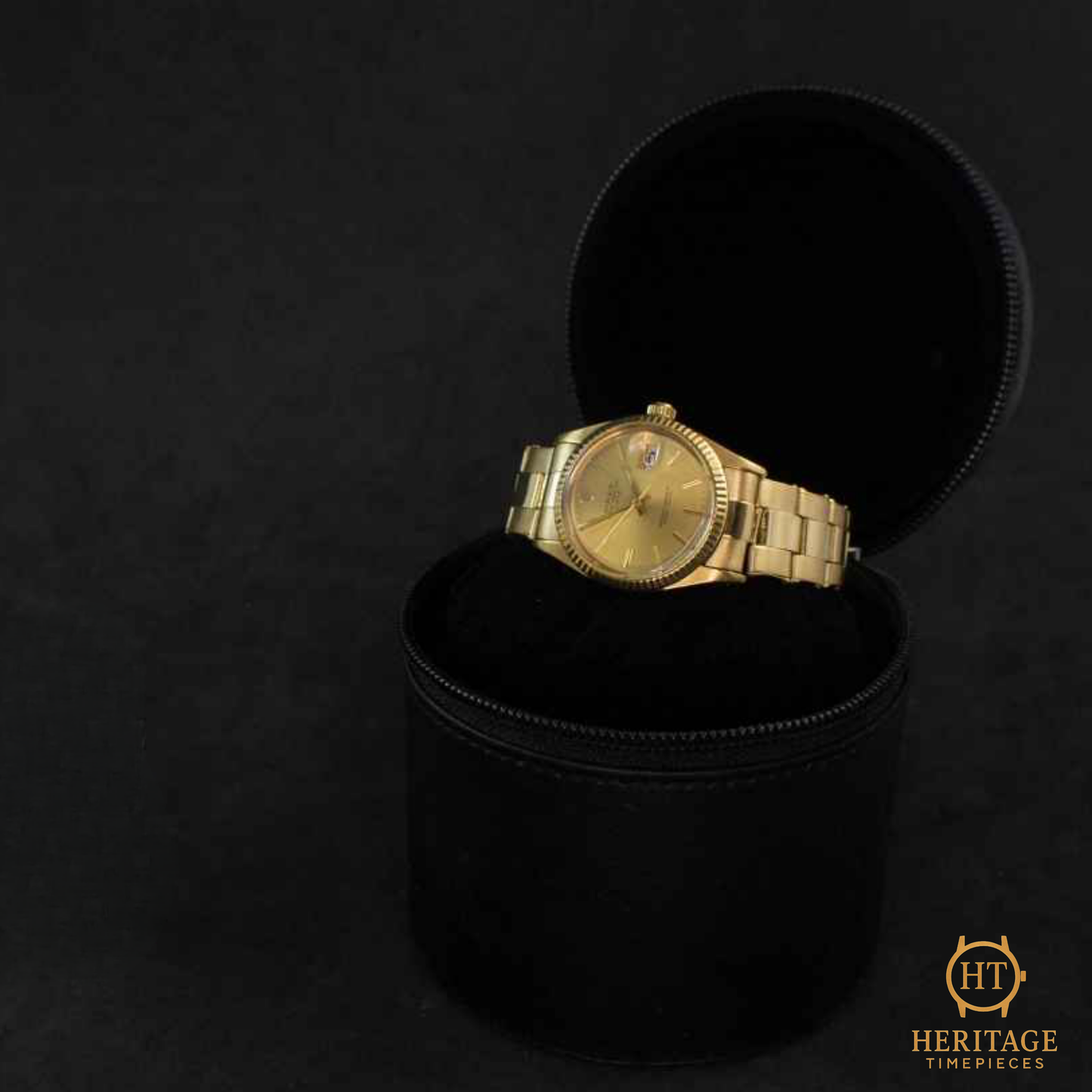 Rolex Date ’18K Yellow Gold Sunburst Classic’ – Reference 15038 (1981)