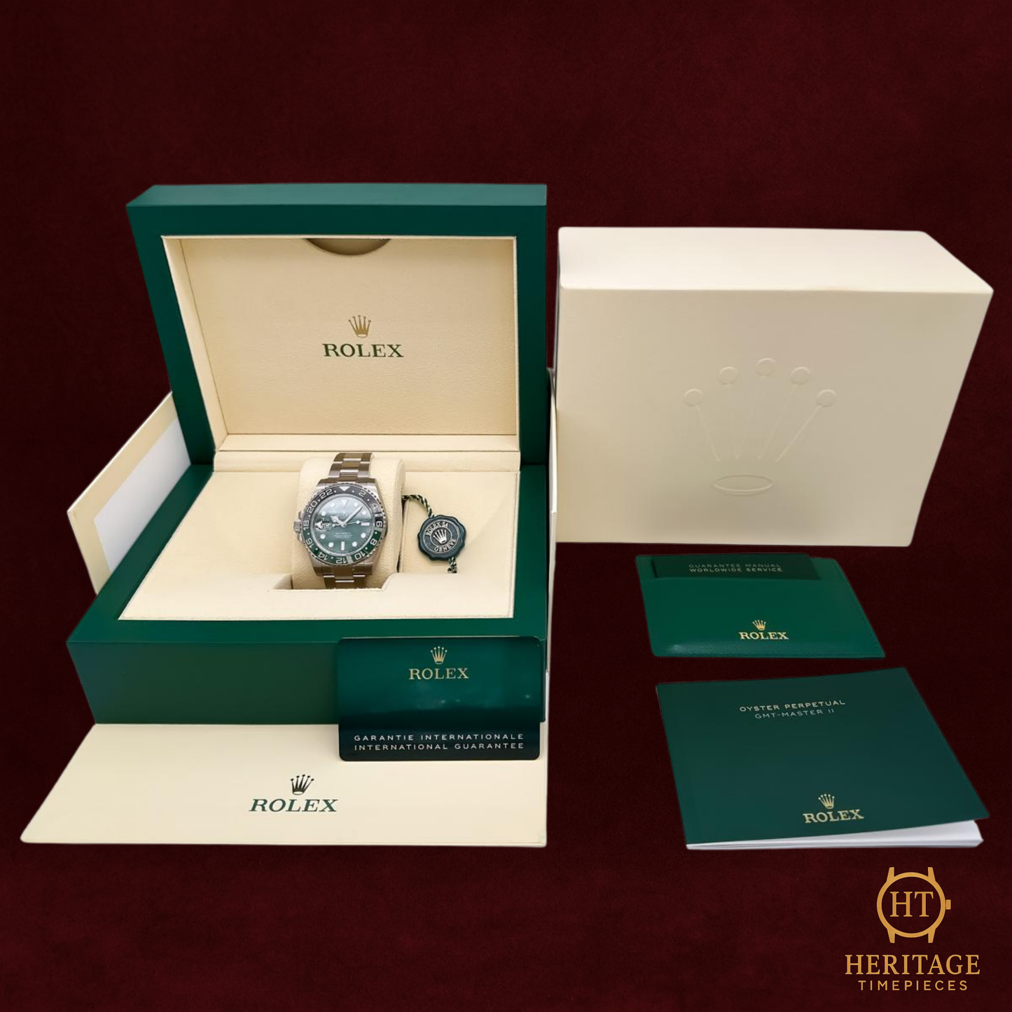 Rolex GMT-Master II ’White Gold Left-Handed Green Dial Cerachrom’ – Reference 126729VTNR (2025)