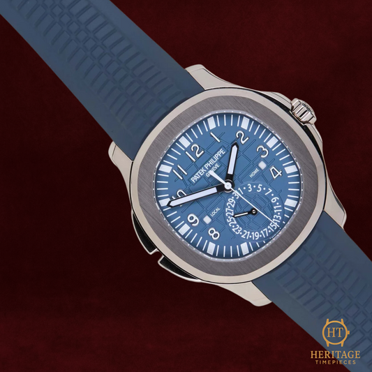 Patek Philippe Aquanaut Travel Time 'Blue Dial - White Gold' - Reference 5164G-001 (2024)