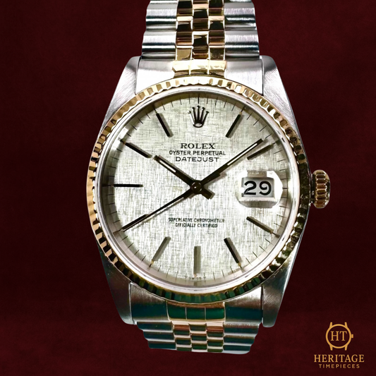 Rolex Datejust 'Silver Linen Dial' - Reference 16233 (c.1987)