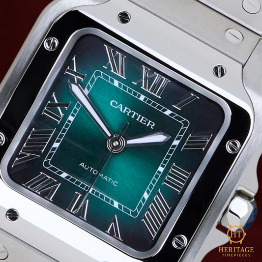 Cartier Santos de Cartier Medium 'Green Dial' - Reference WSSA0061 (2025)
