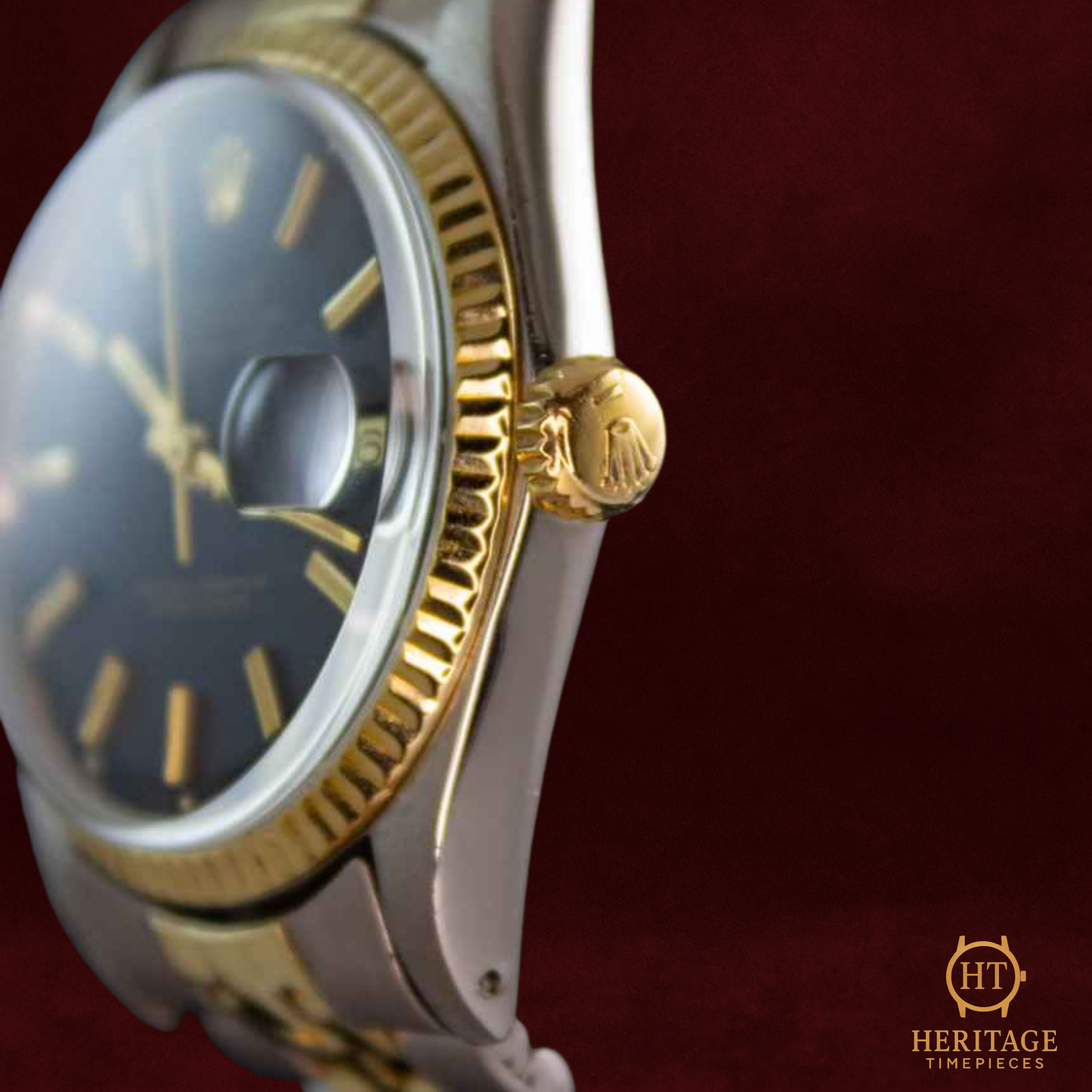 Rolex Datejust 36 ‘Black Dial – Steel & Yellow Gold’ – Reference 1601 (1968)