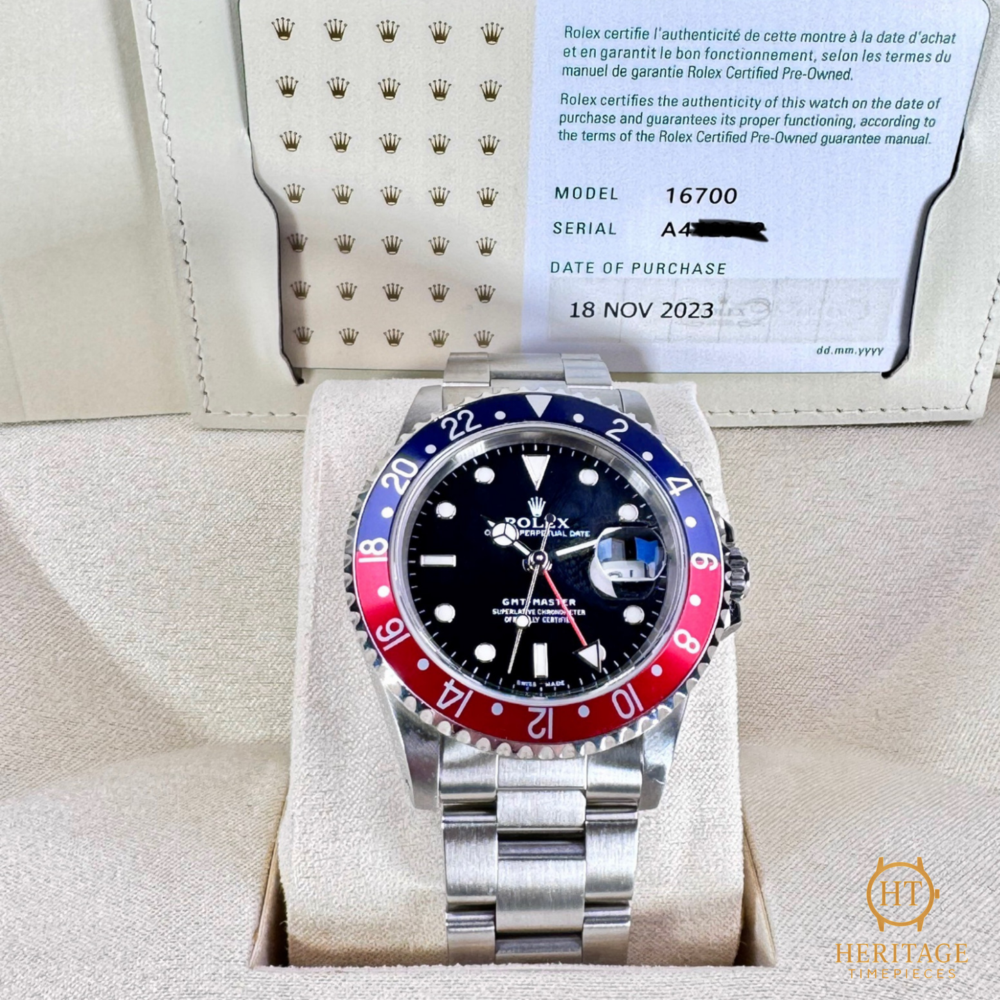 Rolex GMT-Master ‘Pepsi Transitional Model’ - Reference 16700 (1999)