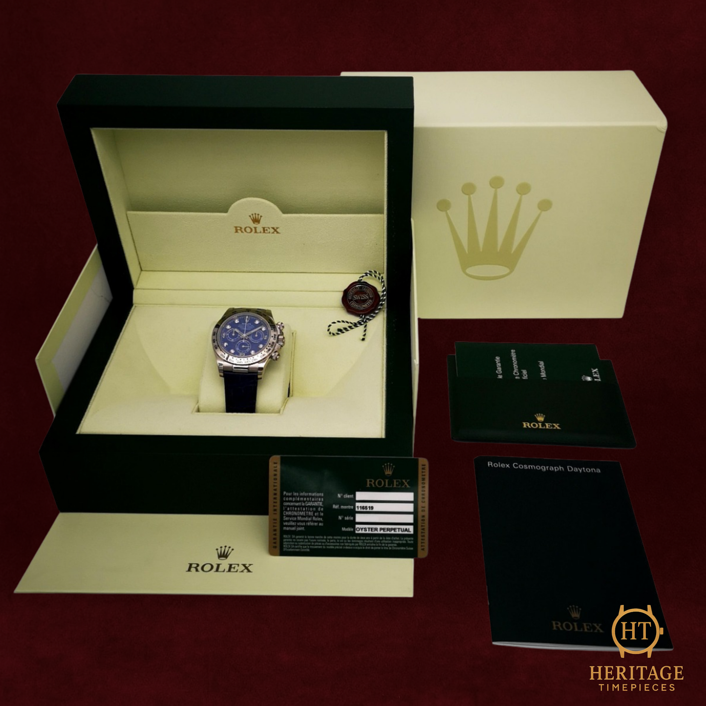 Rolex Cosmograph Daytona ‘White Gold – Sodalite Diamond Dial’ – Reference 116519 (2006)