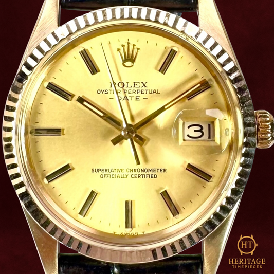 Rolex Date ‘Yellow Gold Champagne Dial’ - Reference 15037 (1981)