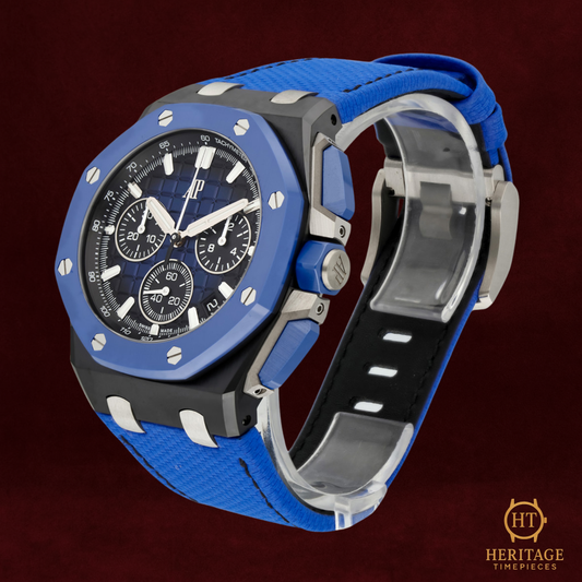 Audemars Piguet Royal Oak Offshore ‘Blue Dial – Black Ceramic’ – Reference 26420CE.OO.A043VE.01