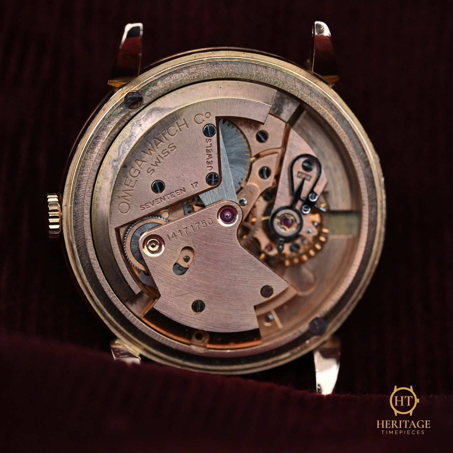Omega “Honeycomb Dial” – Reference 2709 (c. 1954, Calibre 354 Automatic, 18 kt Rose Gold)