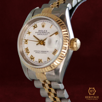 Rolex Lady-Datejust ‘Steel & Yellow Gold – White Dial’ – Reference 79163 (1999)