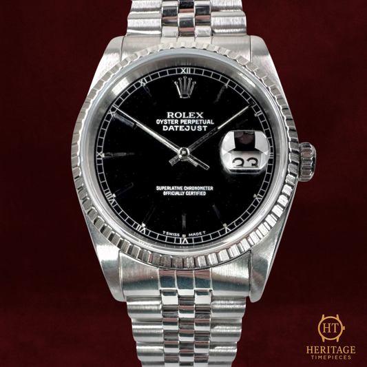 Rolex Datejust 'Black Dial' - Reference 16220 (c.1990s)
