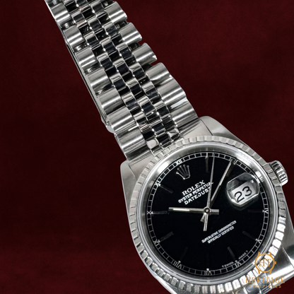 Rolex Datejust 'Black Dial' - Reference 16220 (c.1990s)