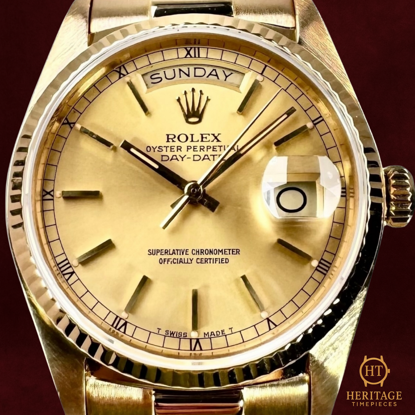 Rolex Day-Date 36 – Yellow Gold President – Reference 18038