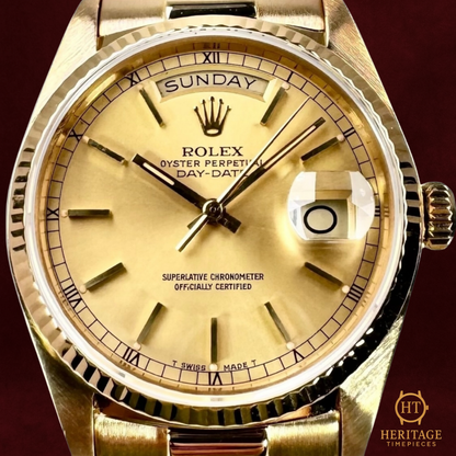 Rolex Day-Date 36 – Yellow Gold President – Reference 18038