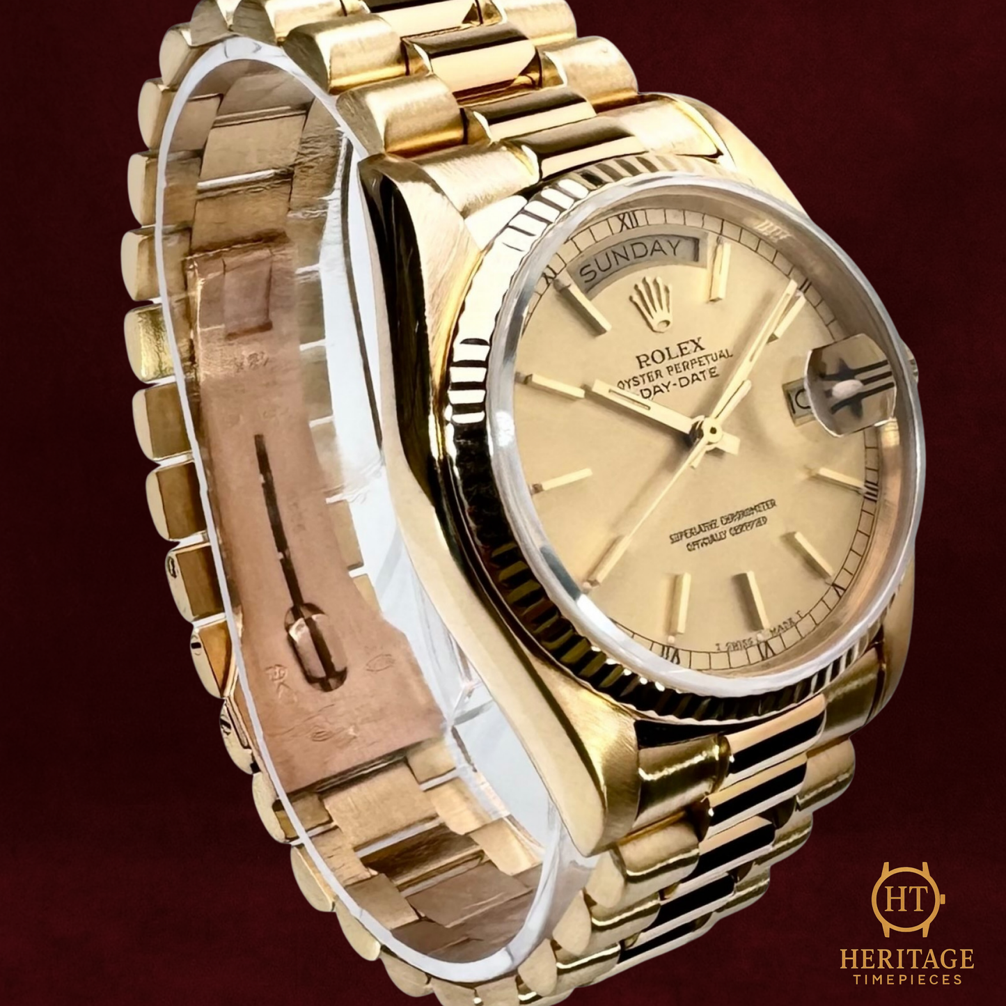 Rolex Day-Date 36 – Yellow Gold President – Reference 18038
