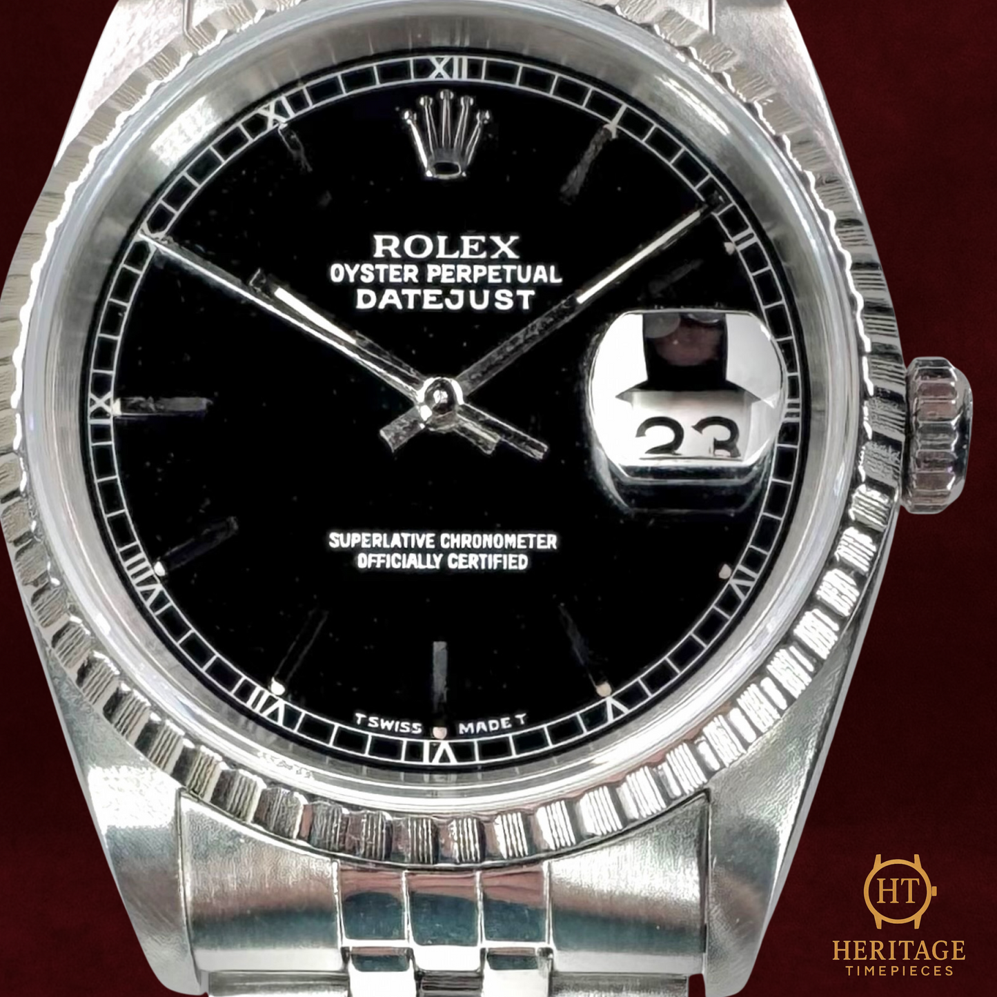 Rolex Datejust 'Black Dial' - Reference 16220 (c.1990s)