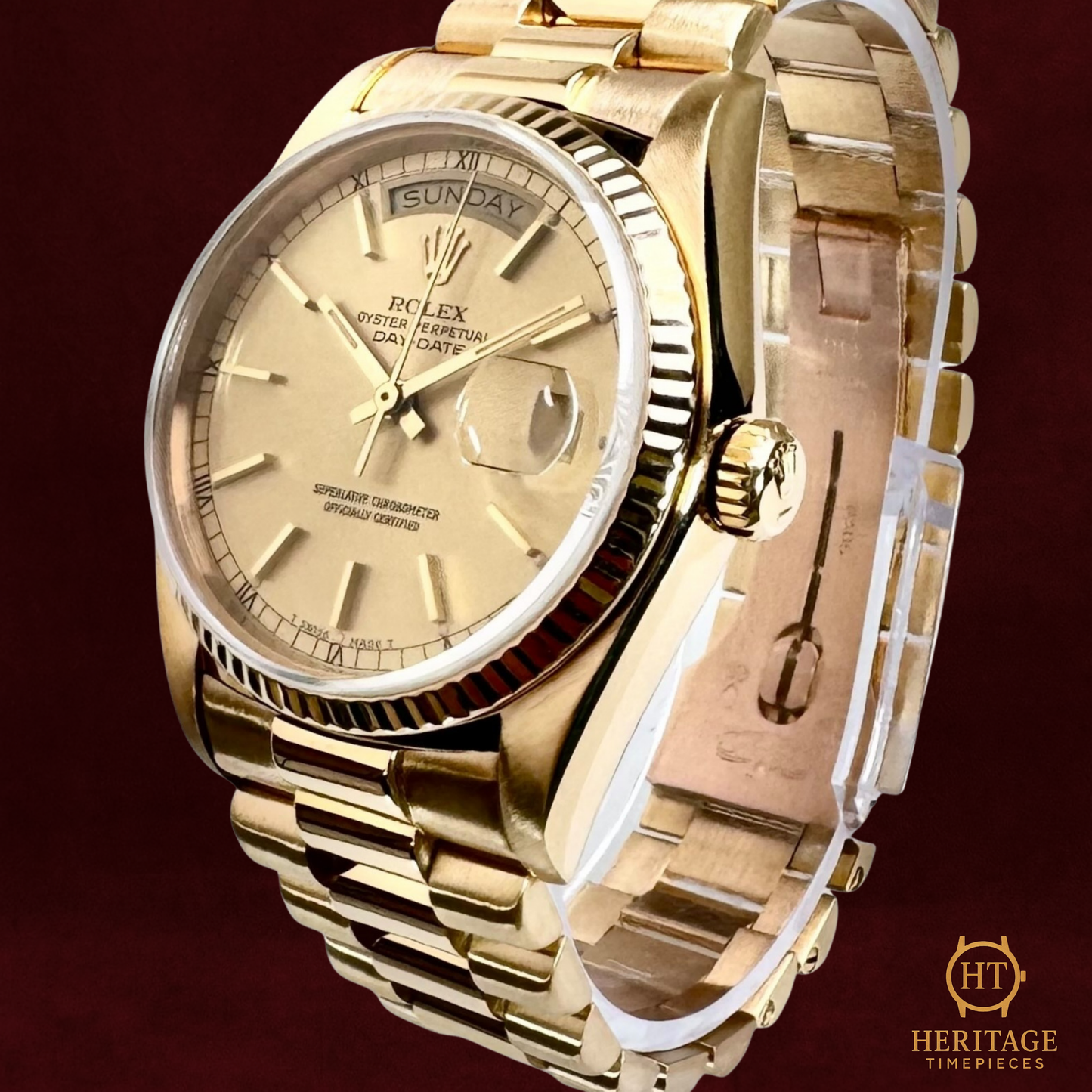 Rolex Day-Date 36 – Yellow Gold President – Reference 18038