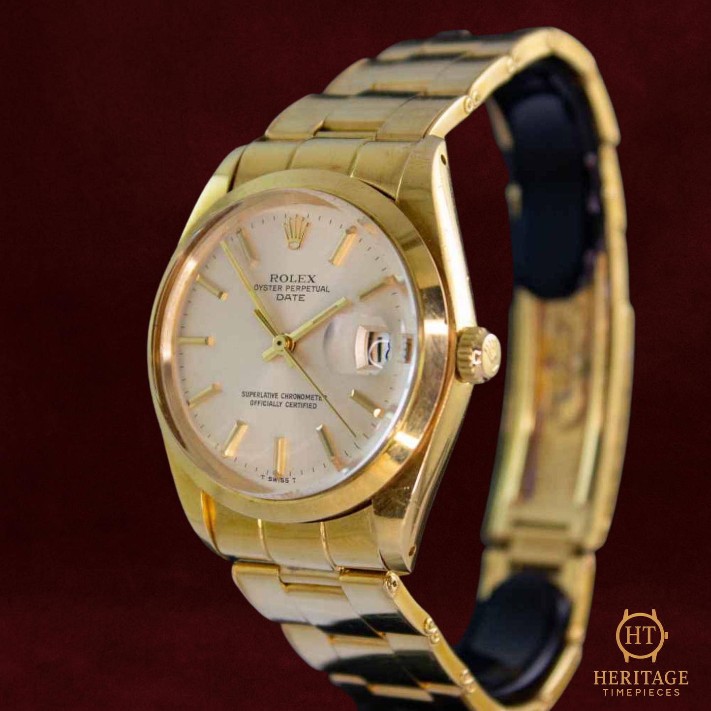 Rolex Oyster Perpetual Date ‘Champagne Dial – Yellow Gold’ – Reference 1500 (1977)