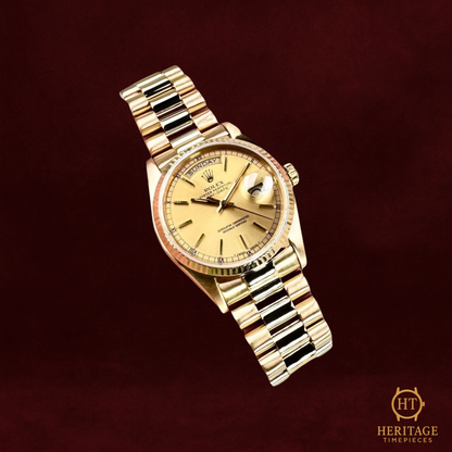 Rolex Day-Date 36 – Yellow Gold President – Reference 18038