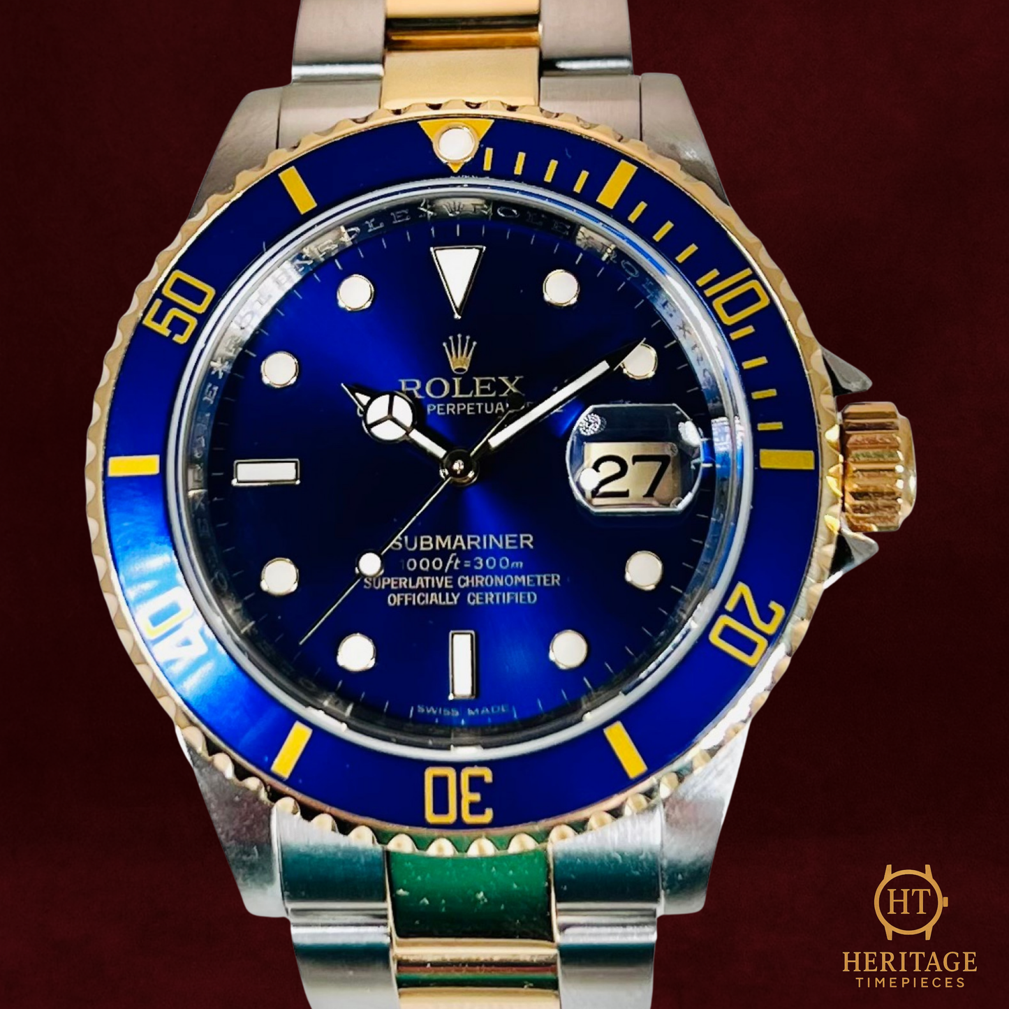 Rolex Submariner 'Blue Dial – Engraved Rehaut' – Reference 16613 (2008)