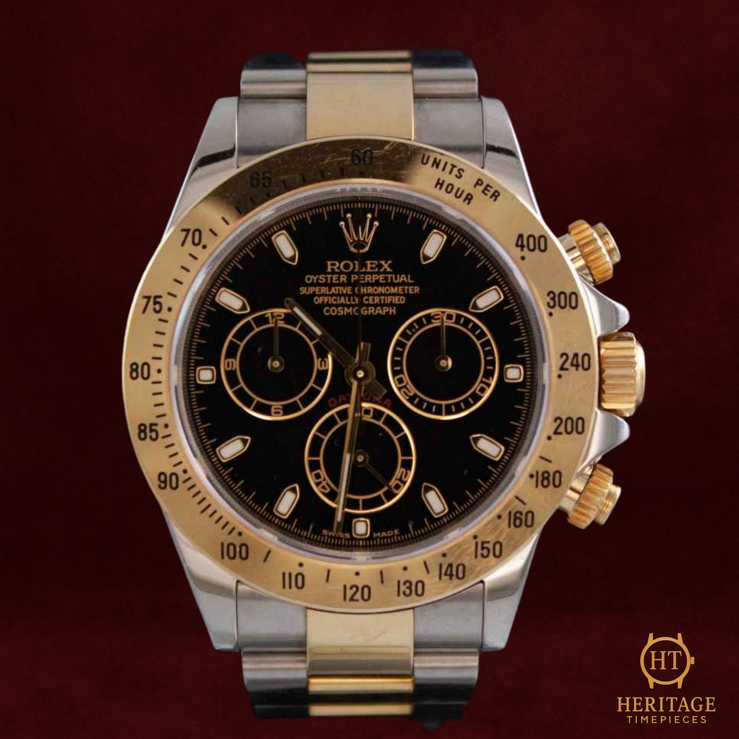 Rolex Cosmograph Daytona ‘Steel & Yellow Gold – Black Dial’ – Reference 116523 (2003)
