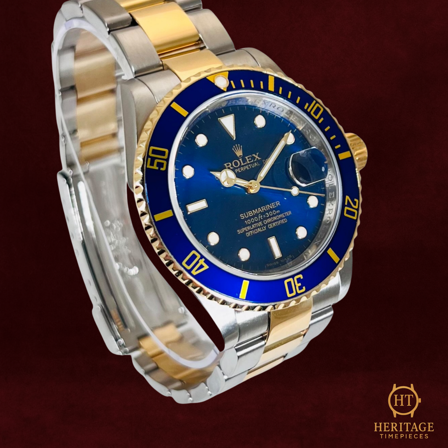 Rolex Submariner 'Blue Dial – Engraved Rehaut' – Reference 16613 (2008)