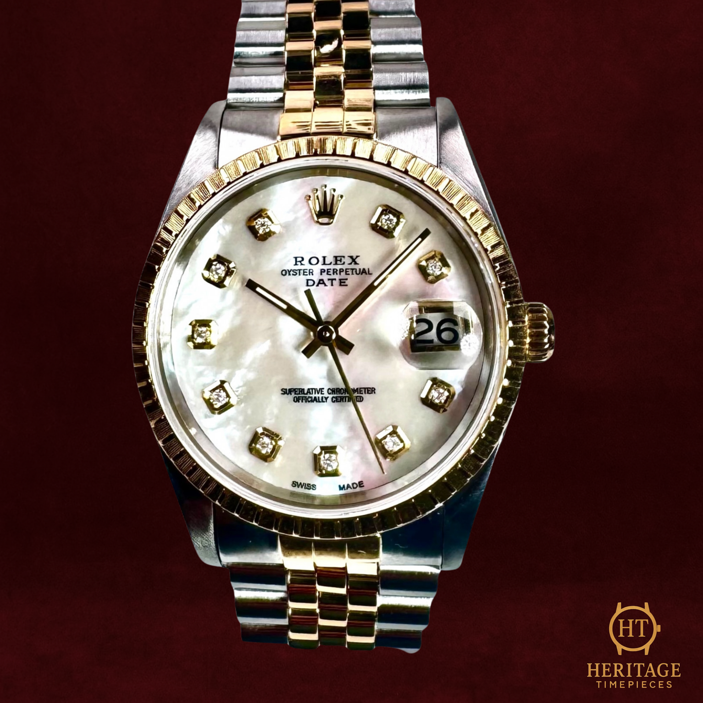 Rolex Oyster Perpetual Date ‘Mother of Pearl Diamond Dial’ - Reference 15223 (1991)