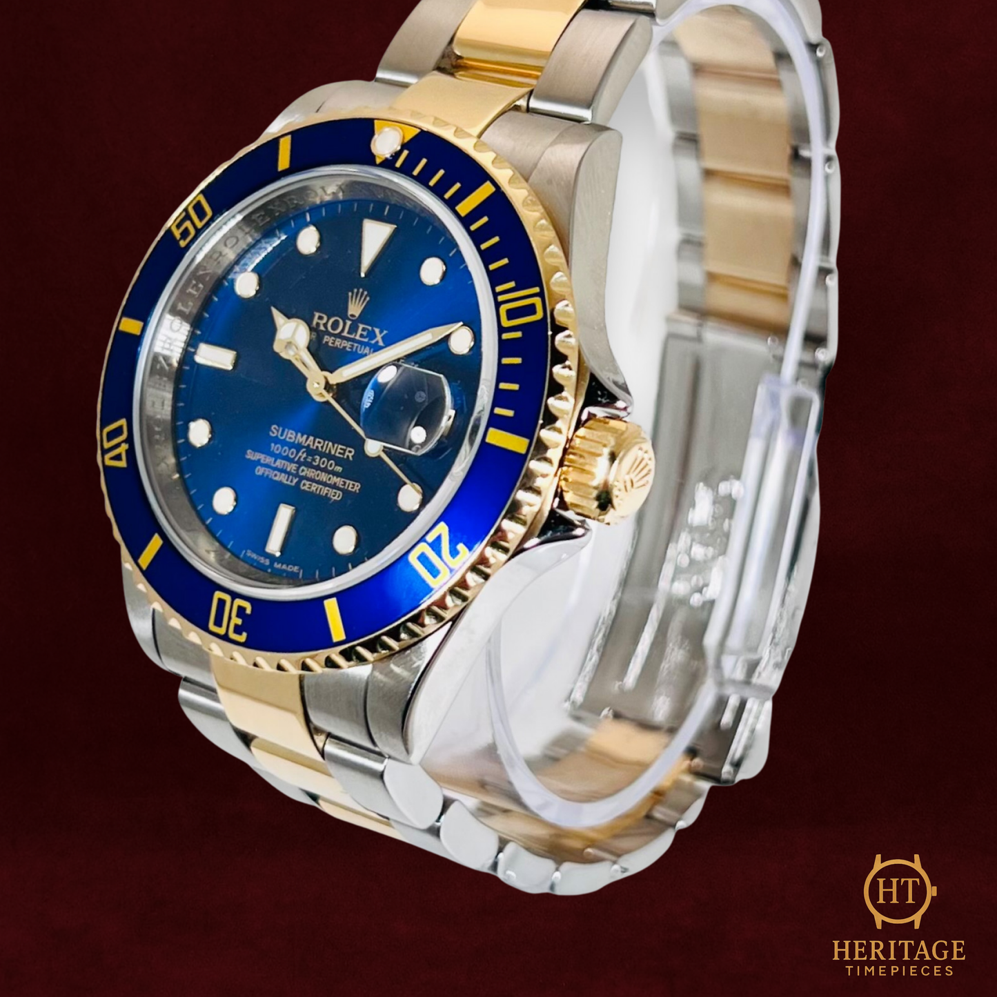 Rolex Submariner 'Blue Dial – Engraved Rehaut' – Reference 16613 (2008)