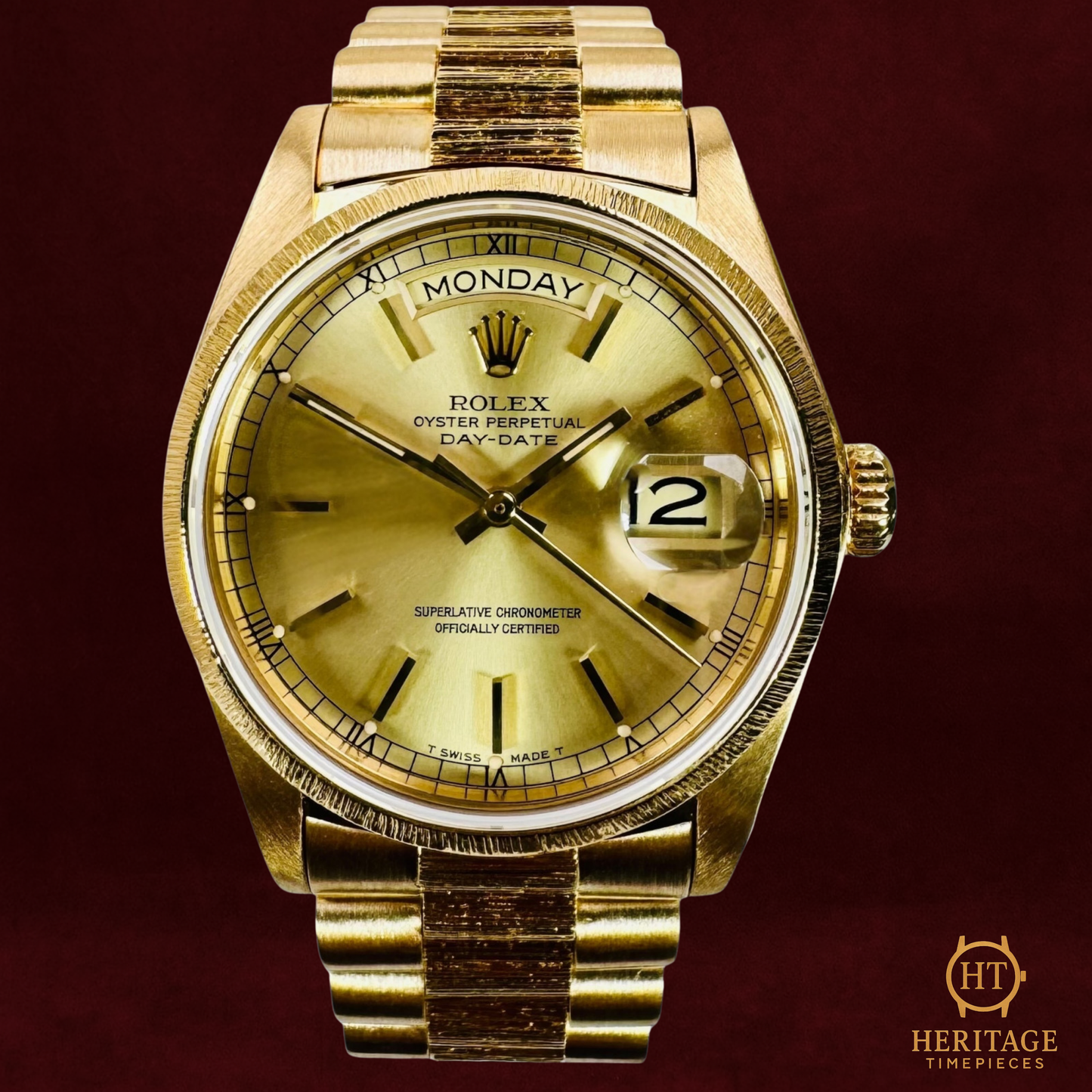 Rolex Day-Date 36 ‘Bark Finish’ – President Bracelet – Reference 18078