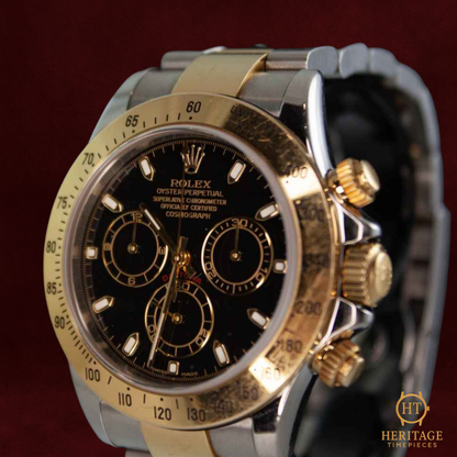 Rolex Cosmograph Daytona ‘Steel & Yellow Gold – Black Dial’ – Reference 116523 (2003)