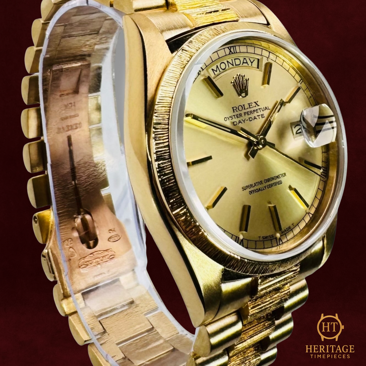 Rolex Day-Date 36 ‘Bark Finish’ – President Bracelet – Reference 18078