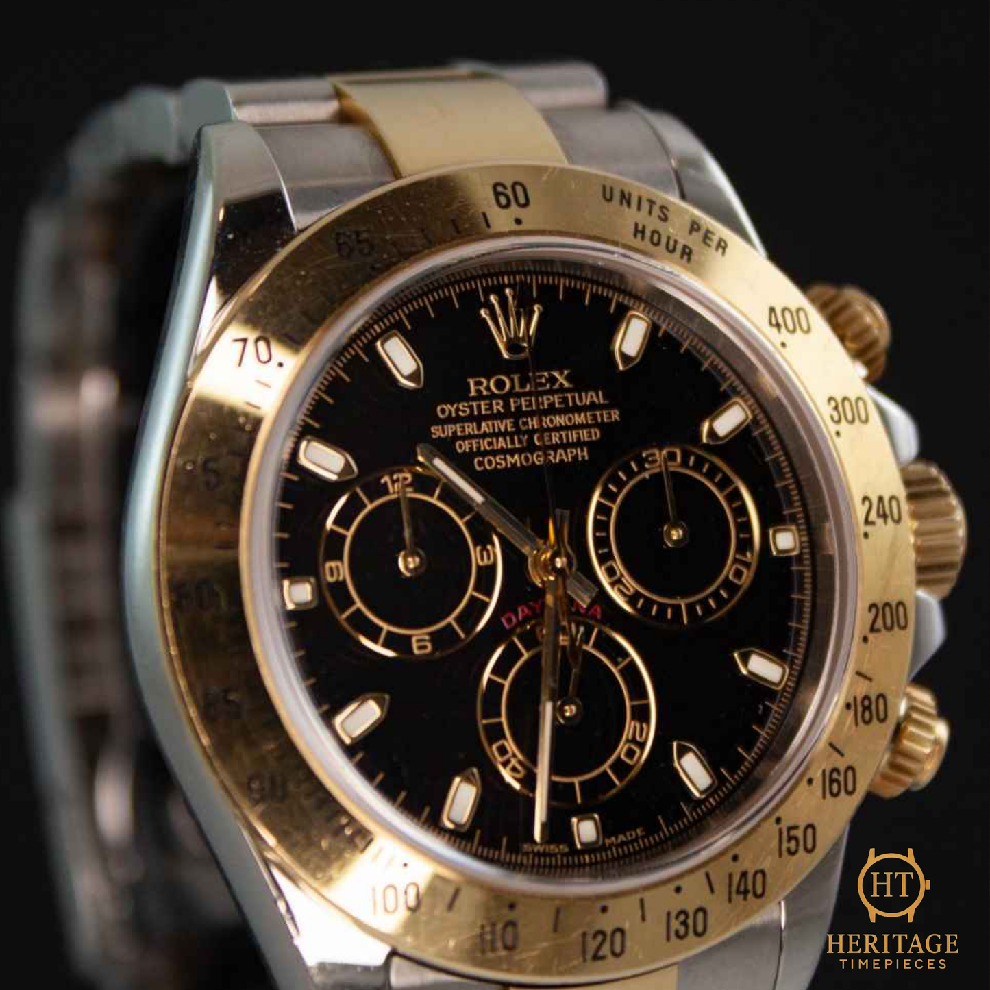 Rolex Cosmograph Daytona ‘Steel & Yellow Gold – Black Dial’ – Reference 116523 (2003)