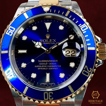 Rolex Submariner 'Blue Dial – Steel & Yellow Gold' – Reference 16613 (2005)