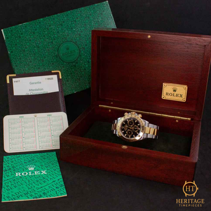 Rolex Cosmograph Daytona ‘Steel & Yellow Gold – Black Dial’ – Reference 116523 (2003)