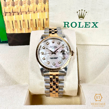 Rolex Oyster Perpetual Date ‘Mother of Pearl Diamond Dial’ - Reference 15223 (1991)