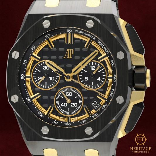 Audemars Piguet Royal Oak Offshore ’Black Ceramic & Yellow Gold Chronograph’ – Reference 26420CE.OO.A127CR.01 (New)