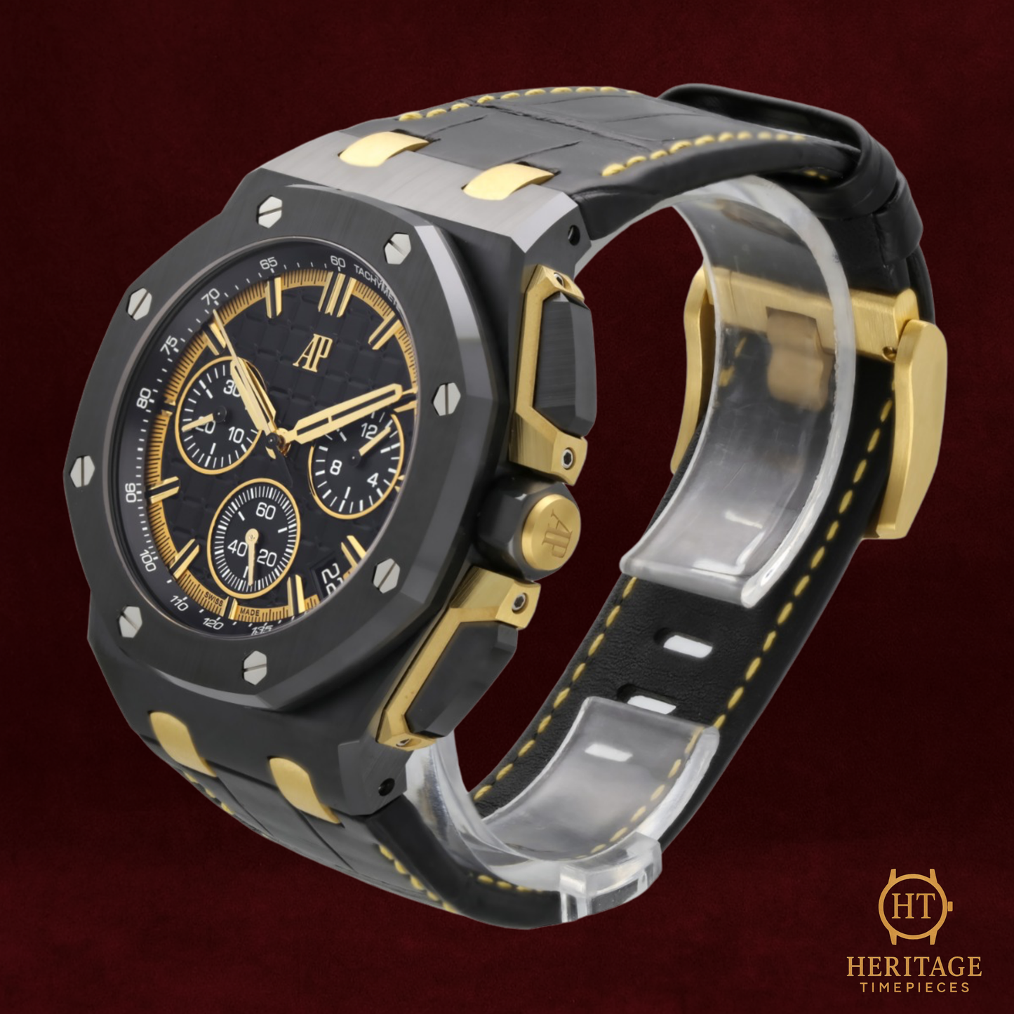 Audemars Piguet Royal Oak Offshore ’Black Ceramic & Yellow Gold Chronograph’ – Reference 26420CE.OO.A127CR.01 (New)