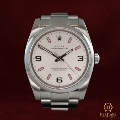 Rolex Oyster Perpetual 34 ‘Silver Dial – Stainless Steel’ – Reference 114200