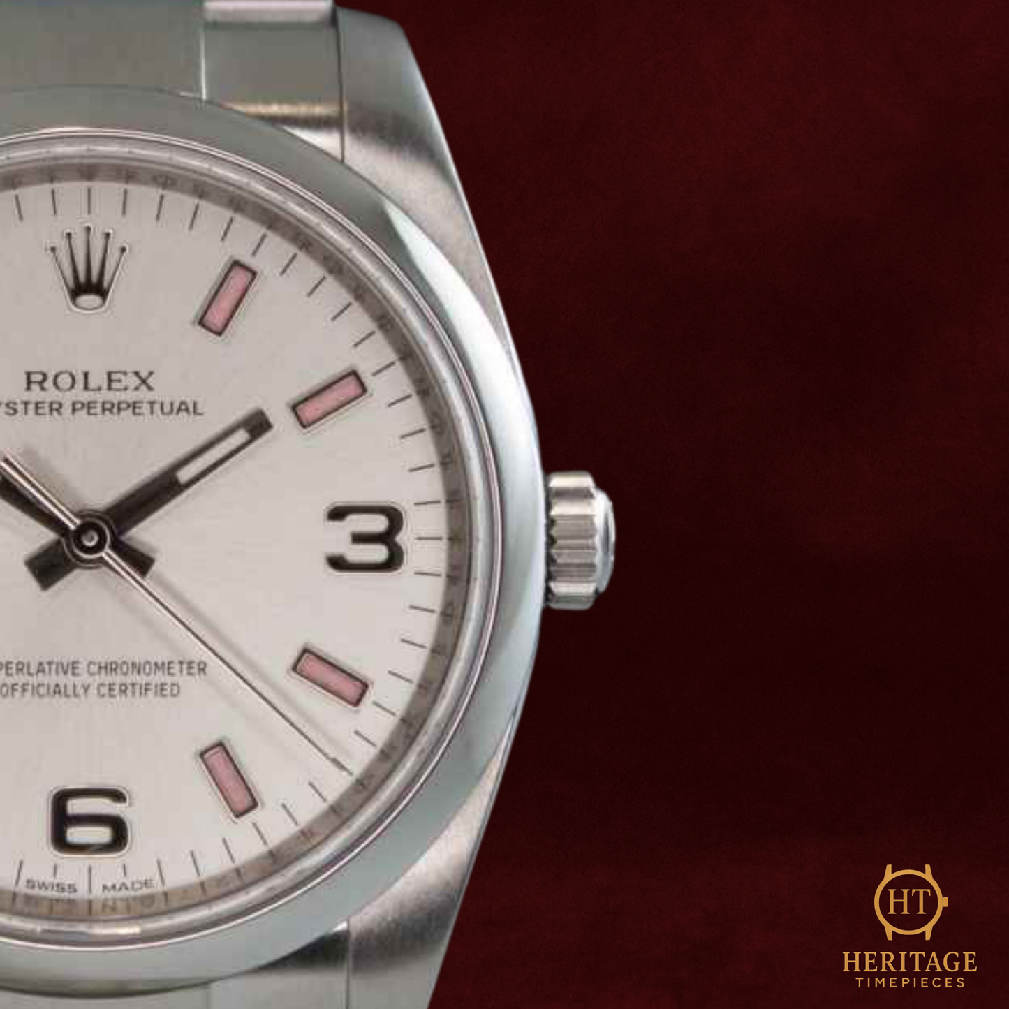 Rolex Oyster Perpetual 34 ‘Silver Dial – Stainless Steel’ – Reference 114200