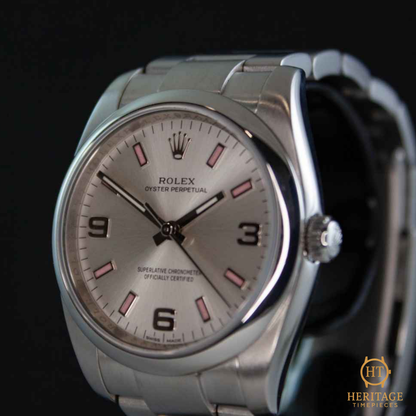 Rolex Oyster Perpetual 34 ‘Silver Dial – Stainless Steel’ – Reference 114200