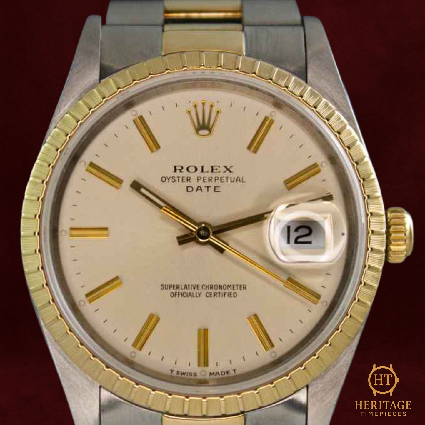 Rolex Oyster Perpetual Date 34 “Champagne Dial” – Reference 15223 (1989) RE