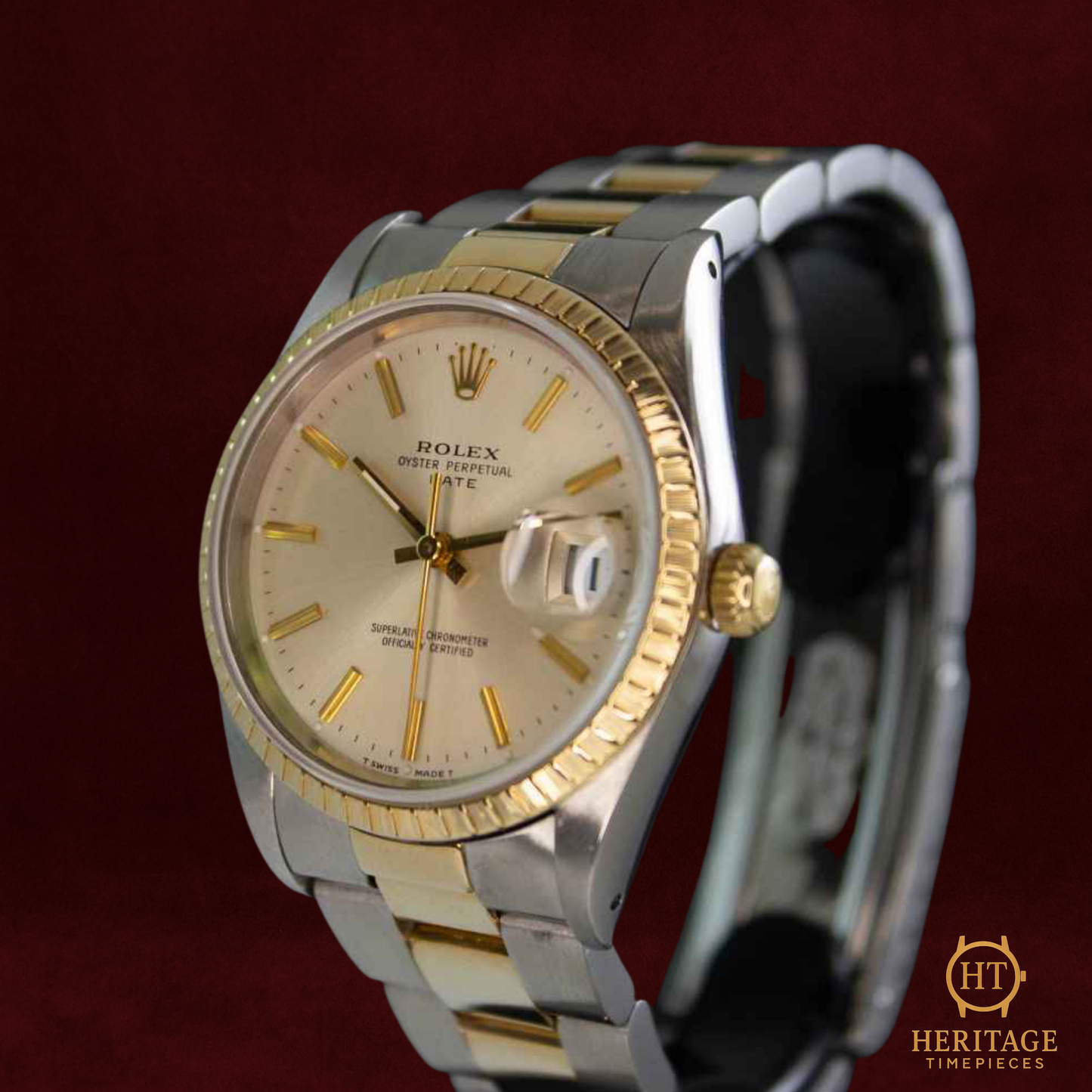 Rolex Oyster Perpetual Date 34 “Champagne Dial” – Reference 15223 (1989) RE