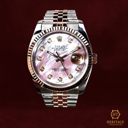 Rolex Datejust 36 ‘Rose Gold MOP Diamond Dial’ - Reference 116231 (2010)