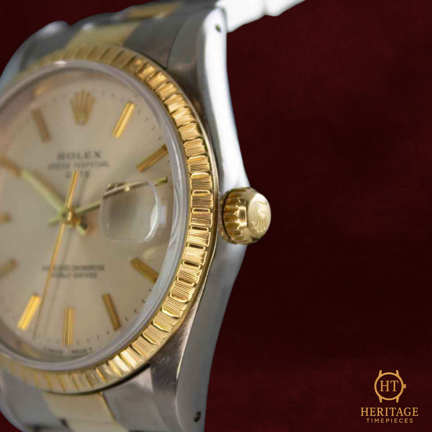 Rolex Oyster Perpetual Date 34 “Champagne Dial” – Reference 15223 (1989) RE