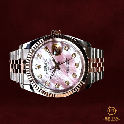 Rolex Datejust 36 ‘Rose Gold MOP Diamond Dial’ - Reference 116231 (2010)